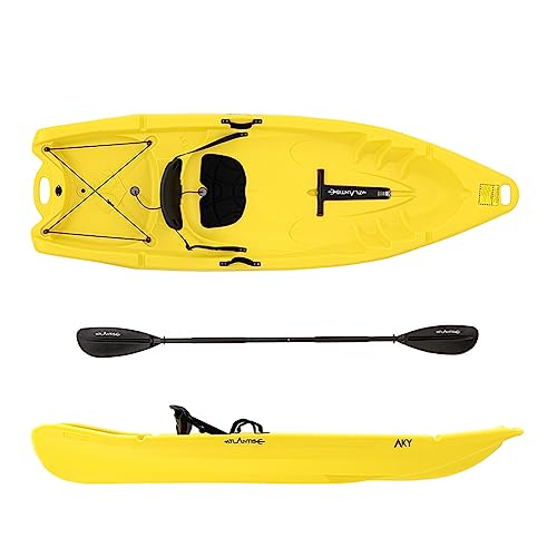 Elastico porta oggetti Kayak - canoa Atlantis AKY gialla - cm 240 - pagaia e schienalino -adulto + bambino