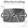 Goodful All-in-One Double Burner Griddle, Ceramic Nonstick, Durable Cast Aluminum, Oven Safe and Dishwasher Safe, Made without PFAS, PFOA, PFOS & PTFE, 18-Inch x 11-Inch, Graphite #5