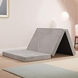 EGO Home Klappmatratze 80x195 cm, Gästematratze Klappbar Höhe 10 cm...
