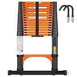 Echelle Telescopique Extensible de 4,4m Échelle Télescopique avec Barre Stabilisatrice e...