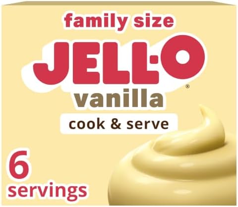 Jell-O Cook & Serve Pudding & Pie Filling, Vanilla, 4.6 oz by Jell-O