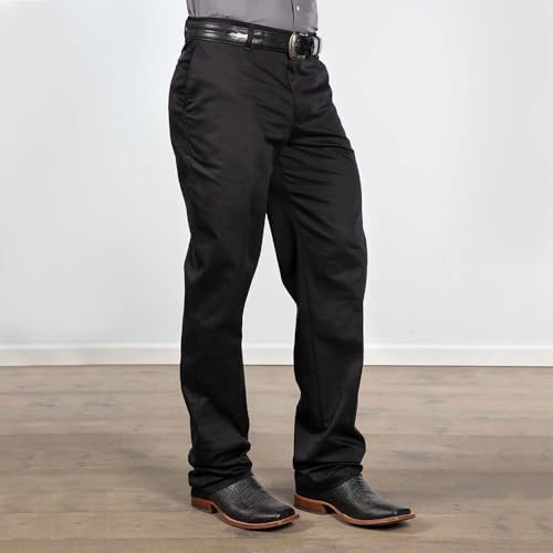 Wrangler Herren-Hose, Flache Vorderseite, lockere Passform, Freizeithose, Schwarz, 38W / 30L – Ansicht 3