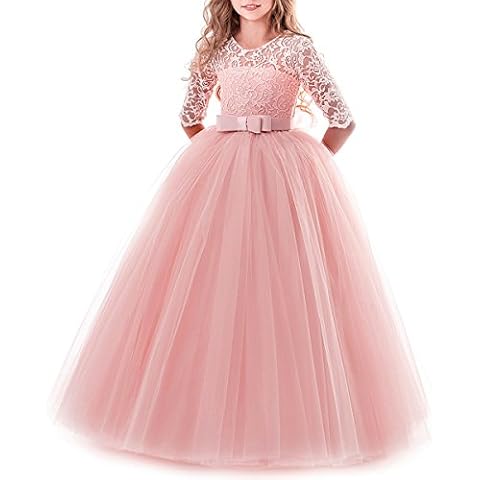 Flower Girls Lace Full Length Dress Cover