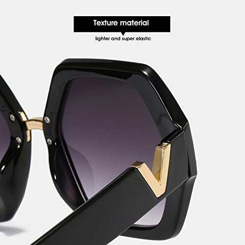 Luxury Classic Big Frame Sunglasses Women Men Fashion Vintage Popular Travel Oversized Sun Glasses Eyewear UV4004