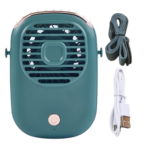 Ventilador Portátil Portátil - Ventilador Portátil | Cuello De Cocido Más Fresco Con Cordón | Ventilador De Enfriamiento Recargable, Ventilador De Escritorio Gadget De Enfriamiento USB Para Hombres
