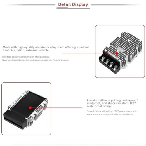 Convertidor de 48V a 12V y 50A ideal para optimizar tu carrito de golf 7