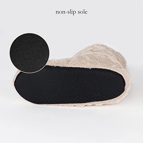 Women Floor Boots Warm Indoor Slippers Girl Warm Bootie Sock Home Ankle High Boots Noiseless Sock Shoes Flat Non-Slip Slipper 6