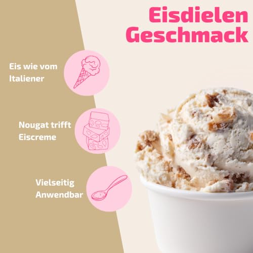 Torroncino Eispaste (weißer Nougat) │MEGA GESCHMACK │ Pimpe deine Eis und deine Desserts und vieles mehr mit einem kulinarischen Geschmackshighlight auf│ Inhalt 250 g – Bild 3