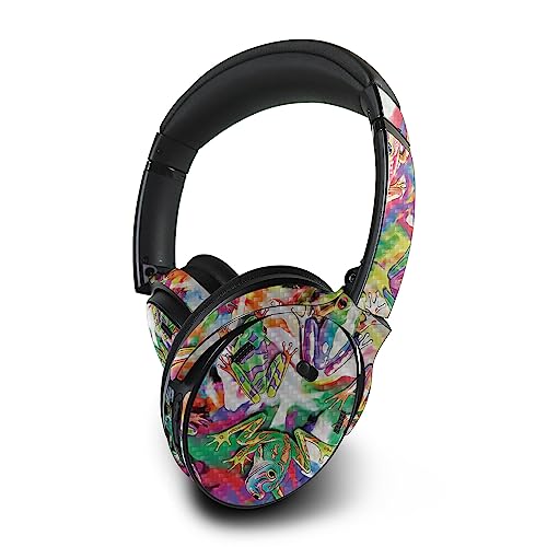 Image of MightySkins Carbon Fiber Skin Compatible with Bose QuietComfort 45 Headphones Wet Paint | Protective, Durable Textured Carbon Fiber Finish | Easy to Apply | Made in The USA
