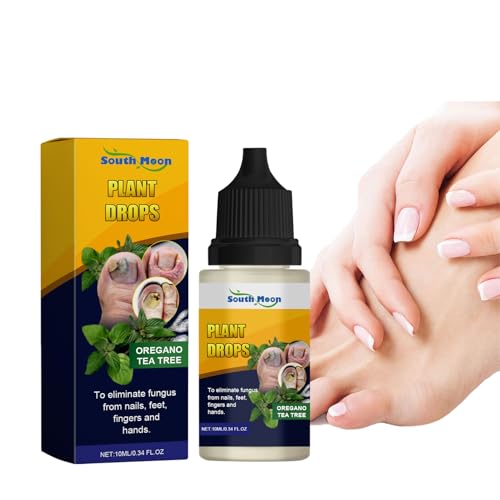 Fugal Nail Treatment, 10ml Plant Drops for Nails Care, Nail Repair Treatment, Oregano Tea Tree Oil Toenail Fungus Treatment, Fix & Renew Damaged, Broken Nails for Toenail and Fingernail