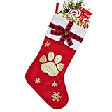 Weihnachten Dekorationen für Schlafzimmer Große rote Socken mit dekorativer Buchstabenstickerei...