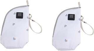 TOYANDONA 2 Pçs Saco De Isolamento De Garrafa De Bebê Garrafa De Peito Para Bebê Portátil Aquecedor De Leite Materno Garrafa De Alimentação Do Bebê Mangas De Garrafa De Bebê Isolado Saco De