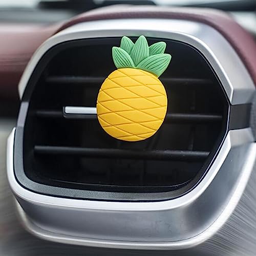 Image of 2 Pcs Pineapples Car Air Vent Clips Perfume Clip Car Decorative Clip,Pineapples