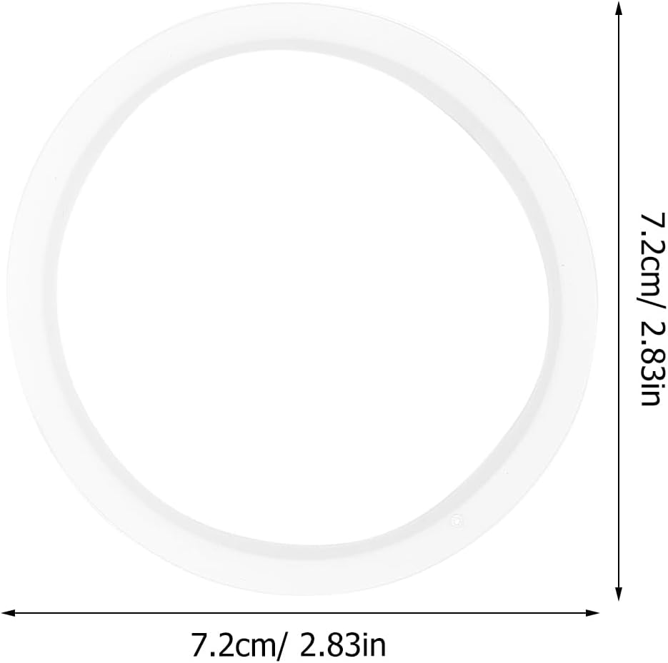 VOSAREA 10Pcs Silicone Sealing Rings for Mason Jars Reusable Jar Gaskets Replacement for Standard Mouth Glass Jars 2.83In Diameter Food Storage Seals