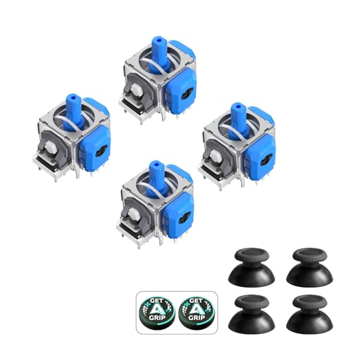 AKNES HallPi V6 TMR Elektromagnetischer Joystick Ersatz für PS5 DualSense/DualSense Edge Controller, Anti-Drift Stick Reparatur Zubehör für Playstation 5 Controller - 2 Paare