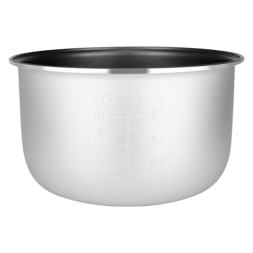PATKAW Rice Cooker Pot Inner Tank Alloy Replacement Insert Liner Accessory for Traditional Rice Cooker Bowl 2L (2L, Silver)
