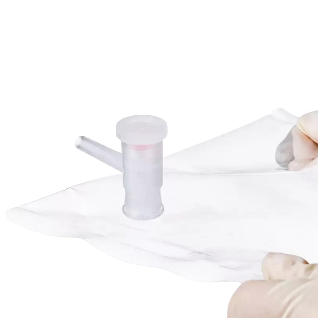 Bolsa de muestreo de gas (capacidad de 1 a 10 L), material FEP espesado, resistente a ácidos y álcalis, transparente, 1 unidad.(Single PP 10L)