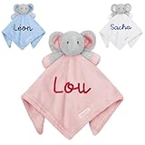 KDO MAGIC Doudou personnalisé éléphant - Peluche Personnalisable avec prénom...