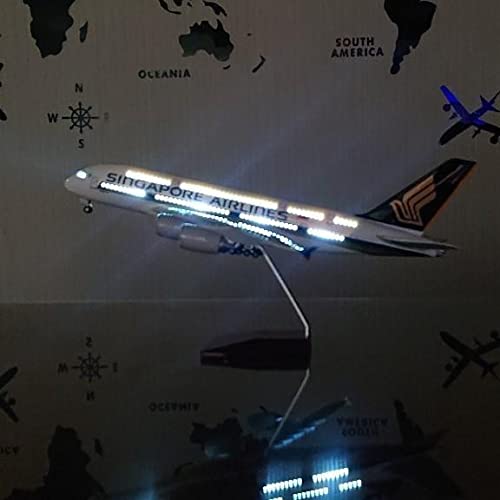 Amazon.co.jp: 45cm シンガポール航空 模型飛行機 ランディング LED