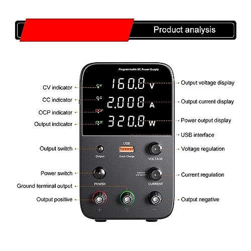 Alimentation à découpage laboratoire WPS1602B avec protections multiples