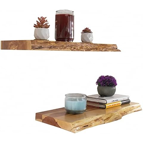 VINTAYARD Rustic Wood Floating Shelves Cover