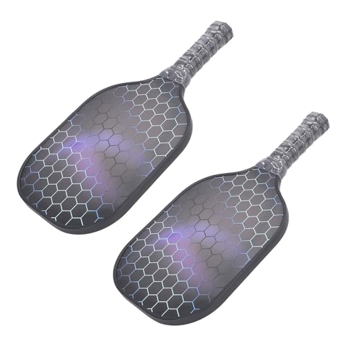 2PCS Fiberglass Paddles Set Carry Case Ergonomic Handle for Men Women Beginners for All Skill Levels (Black Bag)