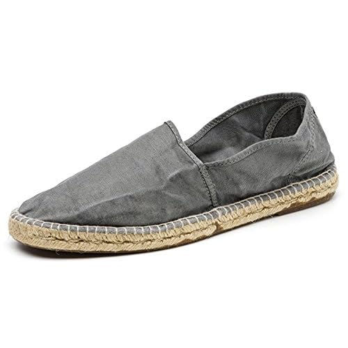 Natural World Eco – Alpargatas Veganas Yute de algodón orgánico - para Hombre - Color Gris - 325E