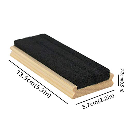 Uncle Paul Chalkboard Eraser - 2 Pcs Pine Wood Felt Campus Style Eraser Cleaner Duster For Blackboard Whiteboard Chalk Eraser Office School Supply Engravable Diy Gift Uof12-01 #TOP2