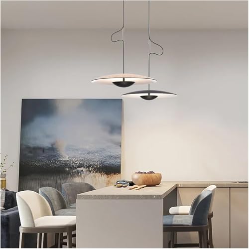 Suspension LED bois D35cm éclairage chaleureux pour table à manger
