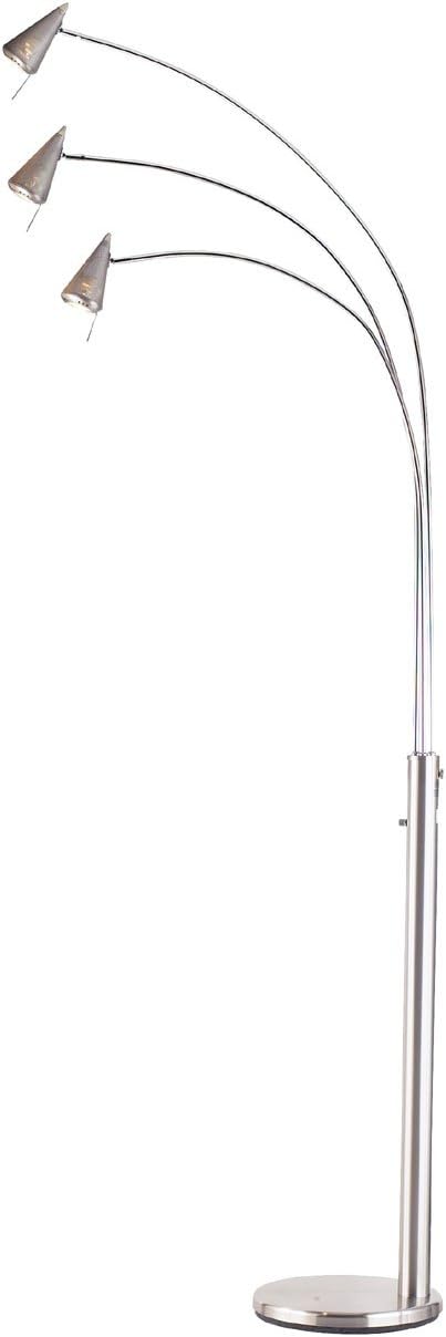 Adesso Venus Arc Lamp, Steel