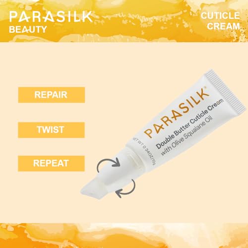 Parasilk Beauty Double Butter Cuticle Cream. Superior Antioxidant Oils & Nutrient-Rich Butters. Hydrate, Nourish, and Condition Dry Cuticles