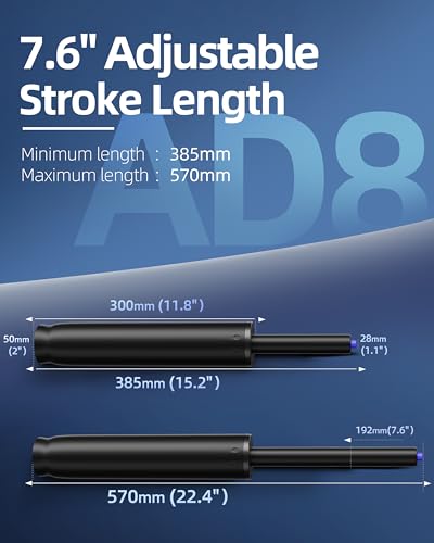 14 Inches-22 Inches Extra Long Gas Lift Cylinder Replacement, 8