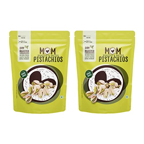 MOM – Meal of the Moment, Roasted Pistachio, 38g (Pack of 2) – Rich source of fiber | High in Protein | Smart Snack | Dry Fruit