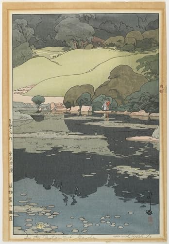 Pinturas famosas lienzo Ninfee Hiroshi Yoshida cuadro pared sala estar 60x90cm