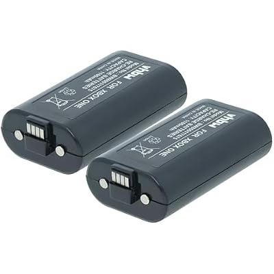 vhbw 2x Battery Replacement for Microsoft 1556 for Controller (1100 mAh, 3 V, Li-Ion) Black