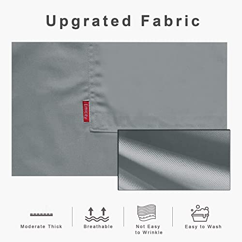 Emicity Kitchen Aprons For Women With Pockets Chef Aprons For Men Christmas Cooking Aprons Server Waiter Waitress Gift Grey #TOP5
