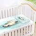 Burbuja Baby Cooling Mat Cute Otter Bed Pad Ice Silk Cool Mat for Crib Mattress, Sleeping Pad with Pillowcase for Girl Boy, 28x52 in