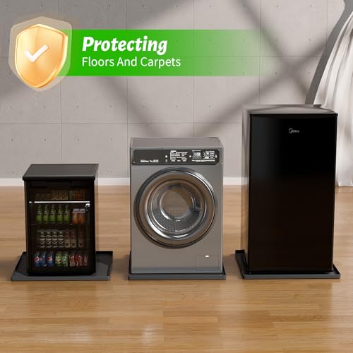 EWX Mini Fridge Silicone Mat 23.6"x23.6"x0.5" - Non-Slip, Spill-Proof, Drip Prevention | Ideal for Refrigerators, Washing Machines, Dryers, Wine Coolers, and Dishwashers