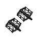 YdseozOA Fahrradpedale Fahrrad Aluminium rutschfeste langlebige Mountainbike-Pedale MTB BMX Radfahren Universal-Fahrradpedale Fahrradzubehör (schwarz)