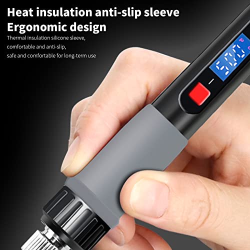 ERYUE Ferro de solda com visor digital 80 W 110 V ferro de solda com temperatura ajustável