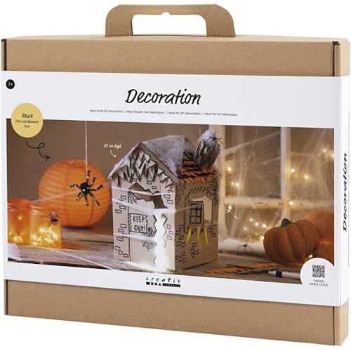 Maxi Craft Kit Decoration - Haunted House - Black - Light Brown - Orange - 1 Pack, Grey - Image 2