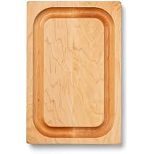 John Boos Chop-N-Slice Series Rectangular Wooden Maple Cutting Board 12x8 1 Thick, 3-lb Reversible Butcher Block with Eased Corners, Juice Groove & Edge-Grain Made in the USA
