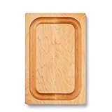 John Boos Block 209 Chop-N-Slice Maple Wood Edge Grain Reversible Cutting Board with Deep Juice Groove, 8 Inches x 12 Inches x 1 Inches