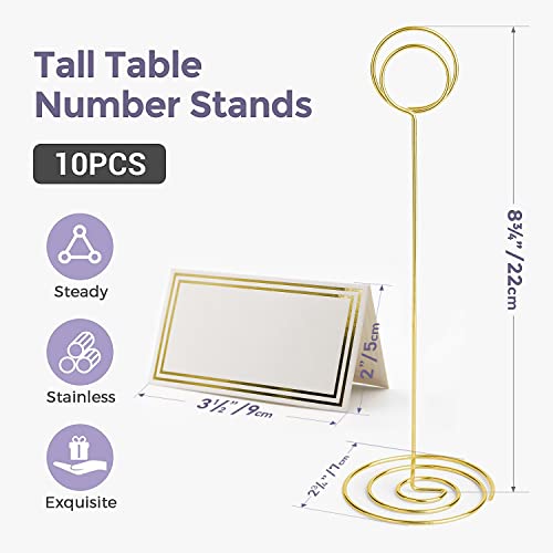 HomWanna Table Number Holders with Place Cards 10Pcs - Image 2