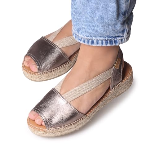 Toni Pons - ETNA - Flat leather sandal with elastics4