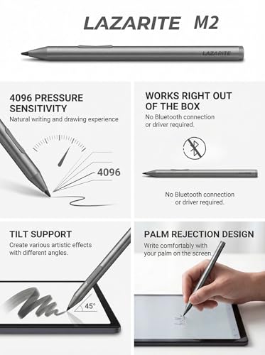 Lápiz digital MPP para Surface y HP con inclinación LAZARITE M2 2