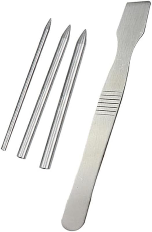 COOPHYA 9 in 1 Lacing Needles Set DIY Bracelet Weaving Tool 9 Pieces Metal Needle Kit for Jewelry Making