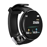 Smart Watch,Fitness Watch for Men Woman Activity Tracker with Heart Rate Blood Pressure Monitor IP65 Waterproof Bluetooth Android Smartwatch Touch Screen Sports Watch for Android iOS Phones(Black)
