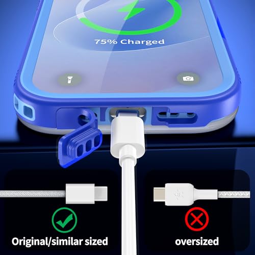 SPORTLINK for iPhone 17 Case - IP68 Waterproof Military Protective Full Body Heavy Duty Shockproof 360 Sealed Dustproof with Camera Screen Protector Phone Cover for iPhone 17 6.3" Blue by SPORTLINK - Image 6