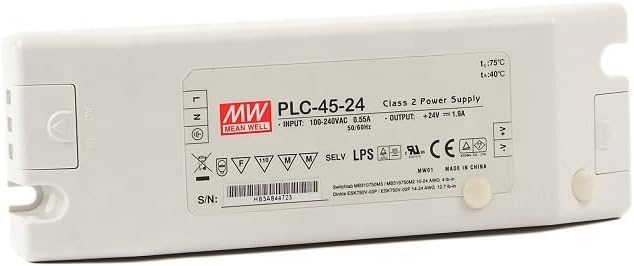 PLC-45 Series DC12V 24V 36V 48V 45W PFC Function Single Output LED Power Supply Adjustable Voltage LED Power Supply(PLC-45-12)